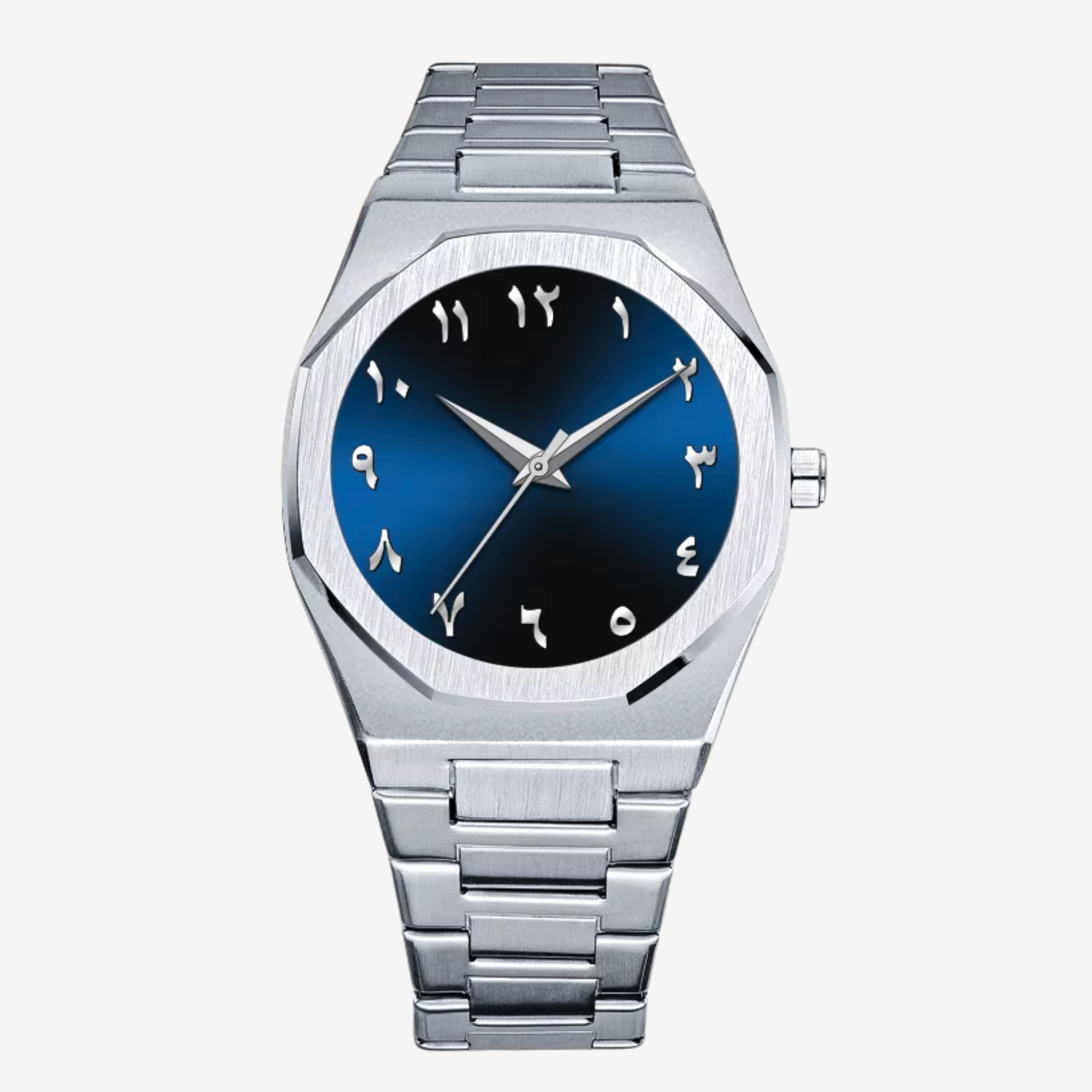 AXEL DOHA: SILVER/BLUE ARABIC